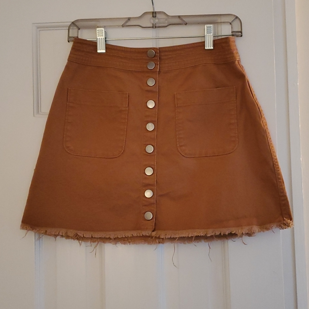 Madewell Khaki Mini Skirt